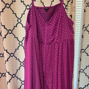 Purple Heart detail dress